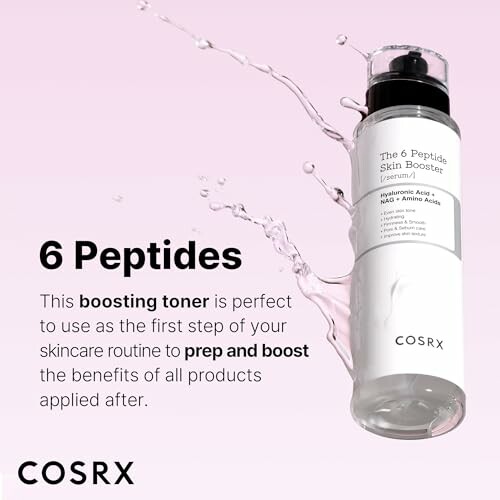 COSRX 6 Peptide Skin Booster with liquid splash effect