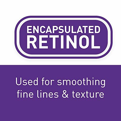 Encapsulated Retinol label for smoothing fine lines and texture