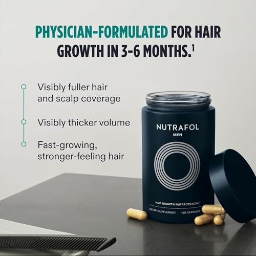 Top dermatologist-recommended hair growth supplement brand with pills shown.