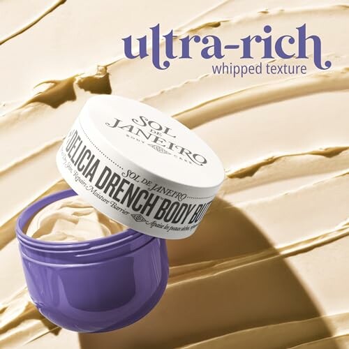 Sol de Janeiro body butter with whipped texture.