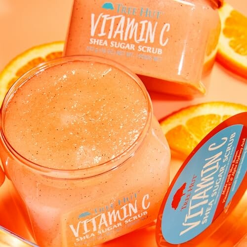 Vitamin C Shea Sugar Scrub with orange slices