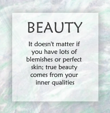 Beauty Comes From Within